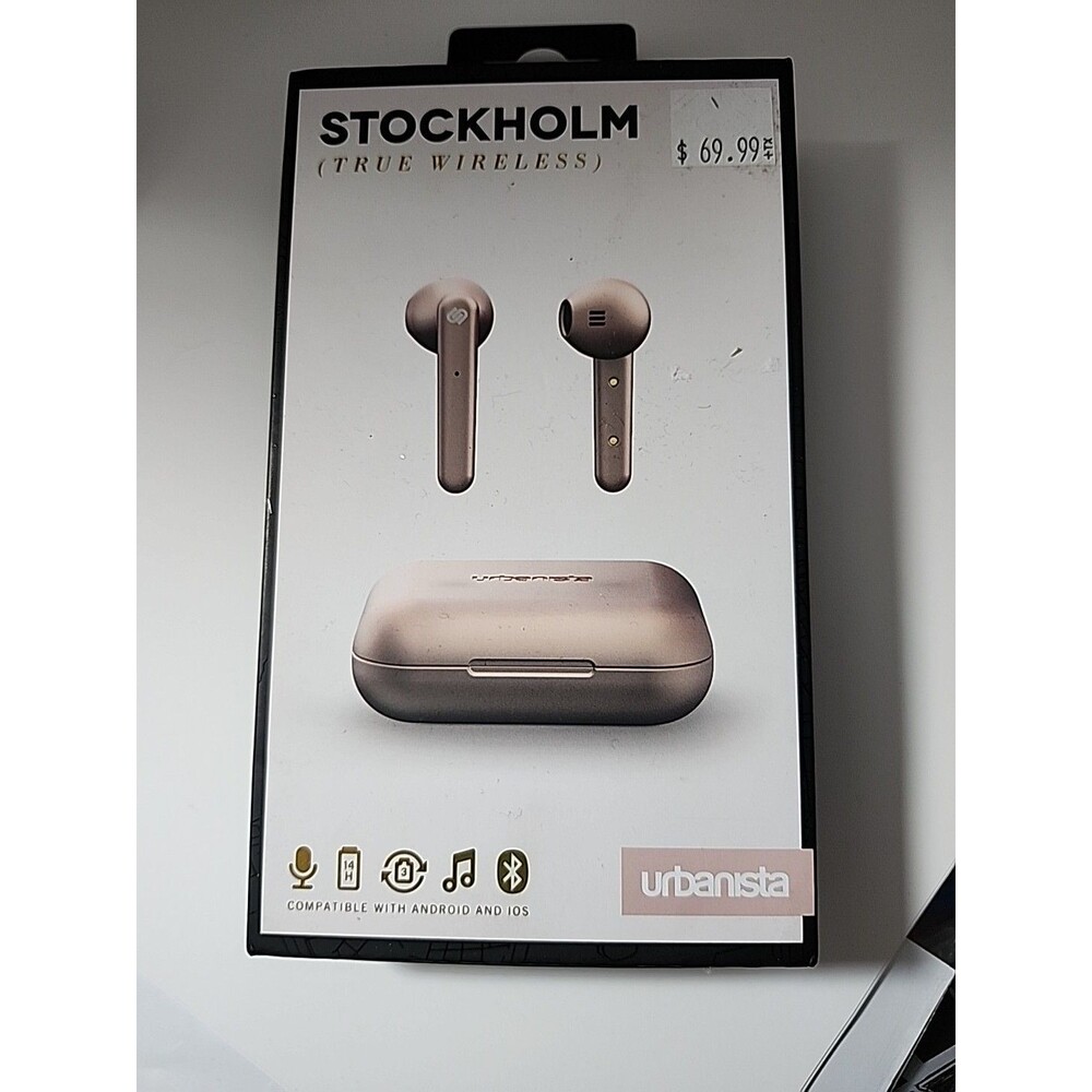 Urbanista Stockholm True Wireless Bluetooth Earbud Headphones Charging Case new